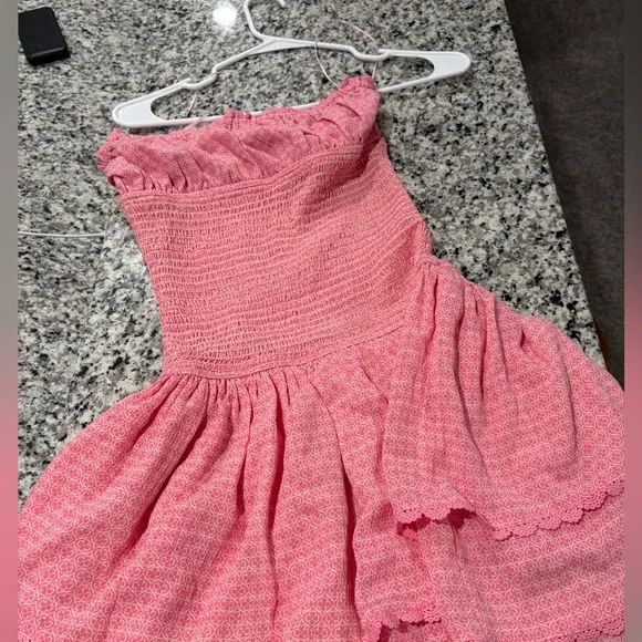 Pink Ruffled Dress - Picture 1 of 3